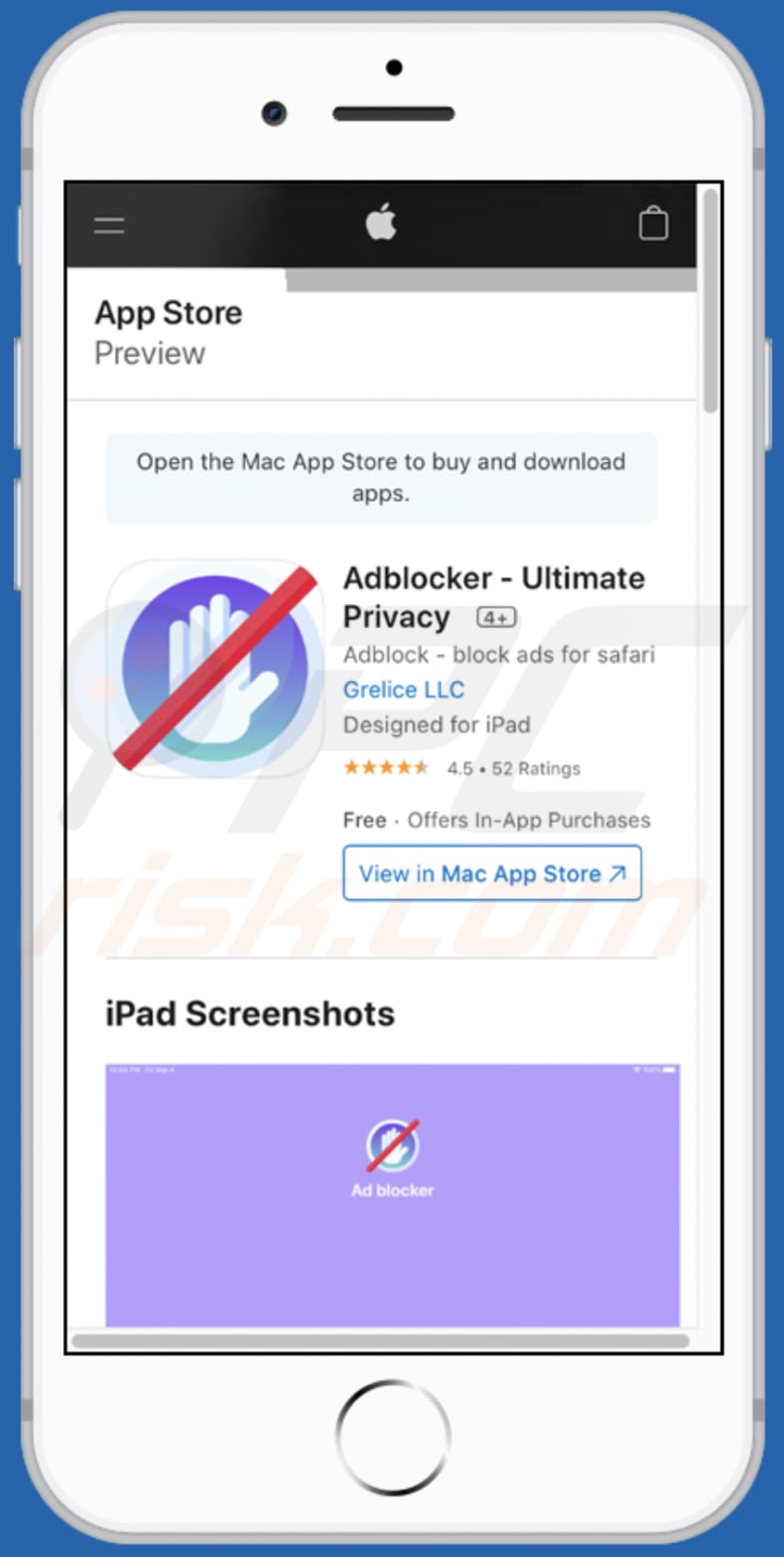 appleconnect.safellk.com scam app promoted on the main variant