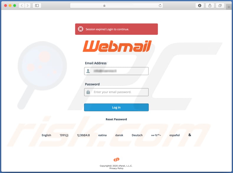 deactivating all inactive accounts email-scam page used to steal email accounts