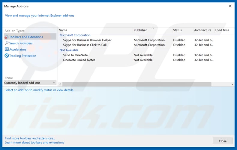 Removing srchik.xyz related Internet Explorer extensions