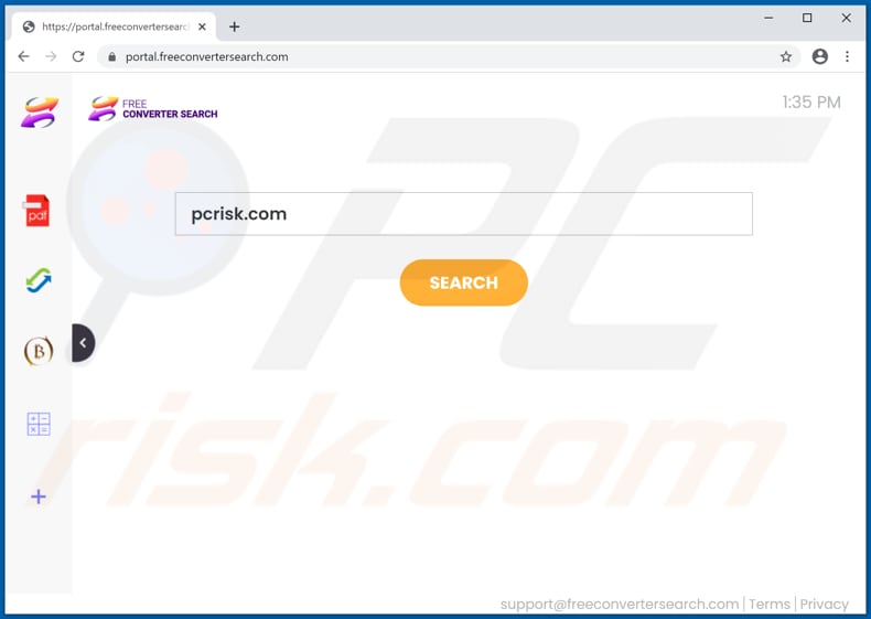 freeconvertersearch.com browser hijacker
