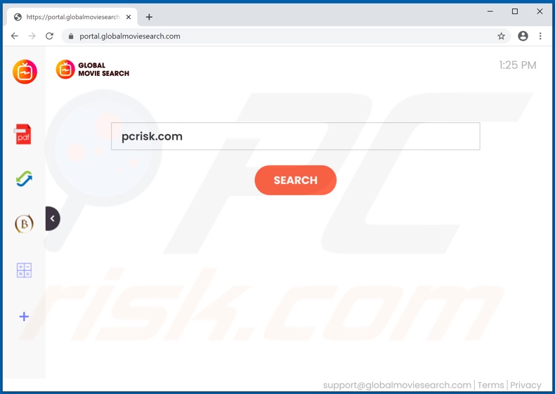 globalmoviesearch.com browser hijacker