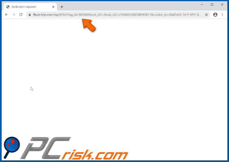 hilycover[.]top website appearance (GIF)