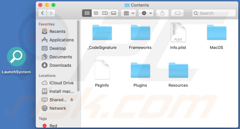 launchsystem adware contents folder