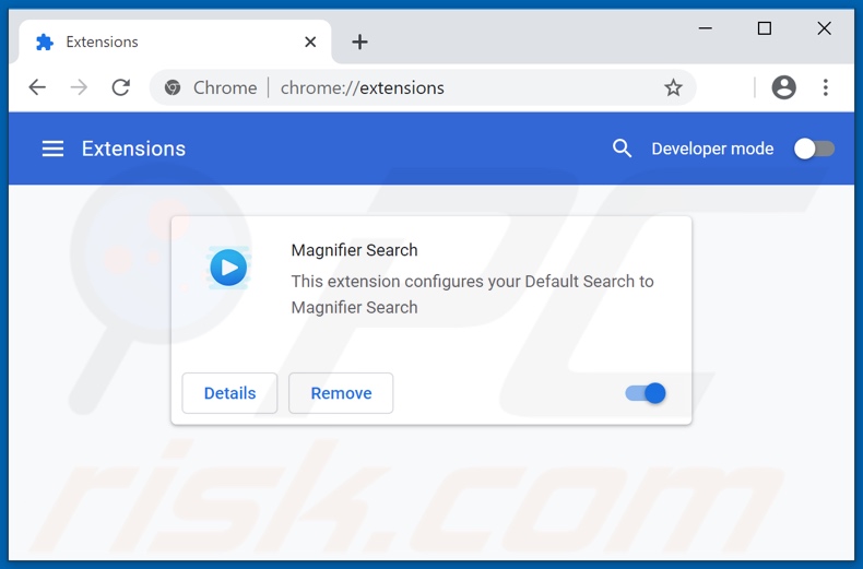 Removing magnifier-app.xyz related Google Chrome extensions