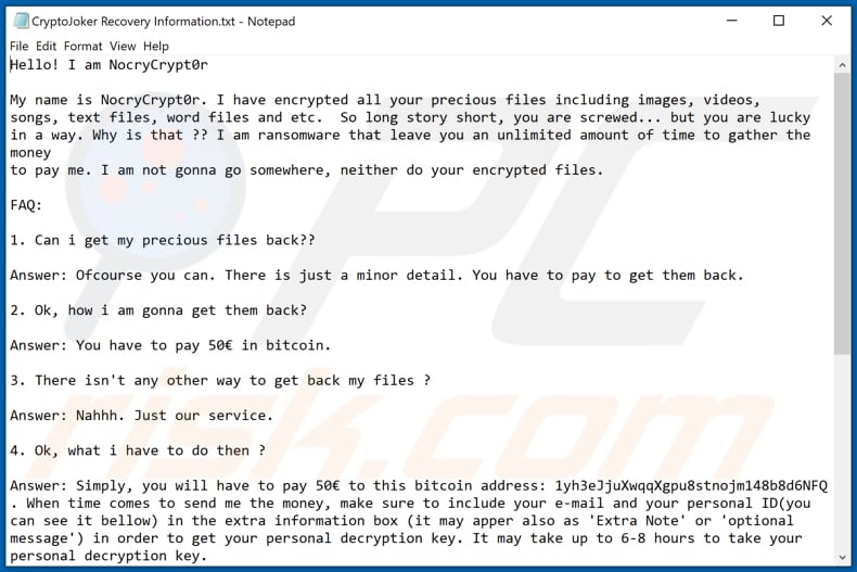 NocryCrypt0r decrypt instructions (NocryCrypt0r)