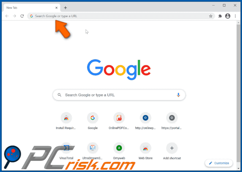 Omyweb browser hijacker alternative redirect chain GIF