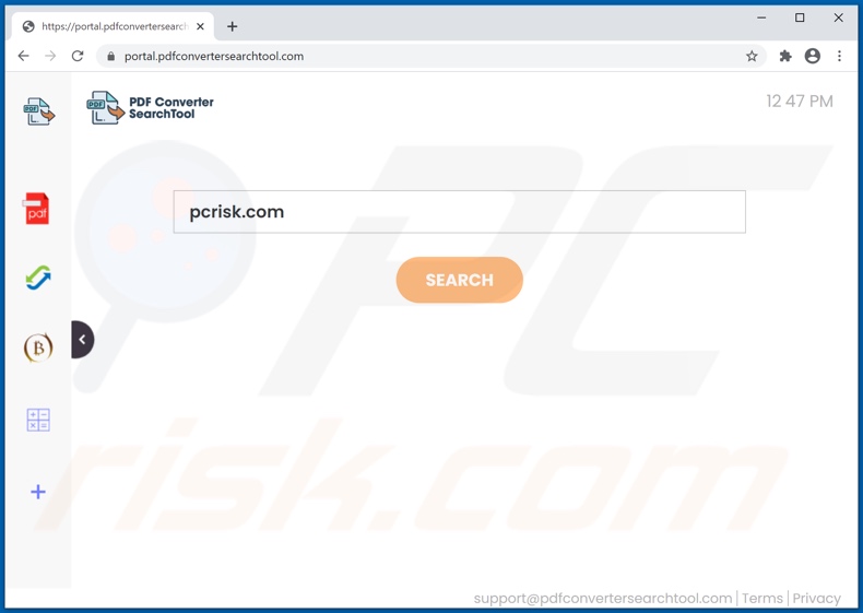 pdfconvertersearchtool.com browser hijacker