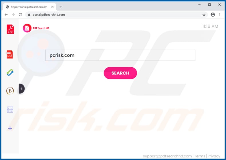 pdfsearchhd.com browser hijacker