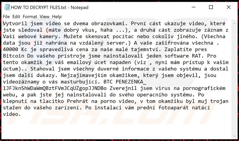Pethya Zaplat Zasifrovano ransomware text file ()