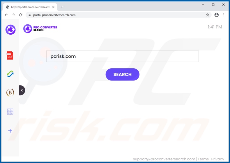 proconvertersearch.com browser hijacker