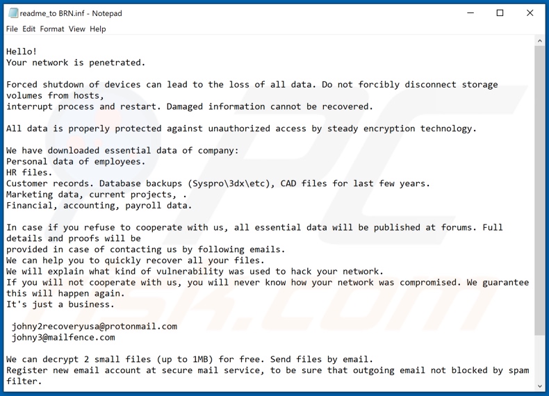 Sfile decrypt instructions (readme_to BRN.inf)