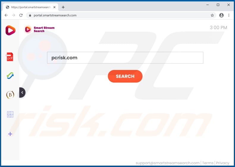 smartstreamsearch.com browser hijacker