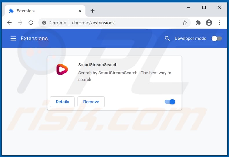 Removing smartstreamsearch.com related Google Chrome extensions