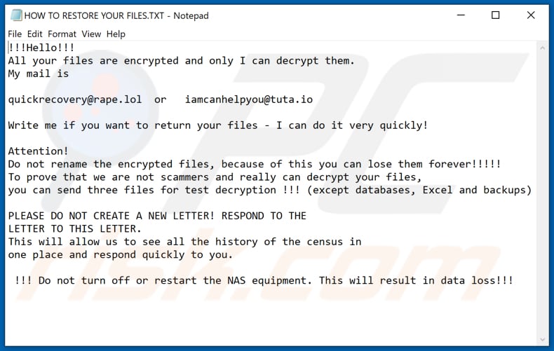 Uhofbgpgt decrypt instructions (HOW TO RESTORE YOUR FILES.TXT)