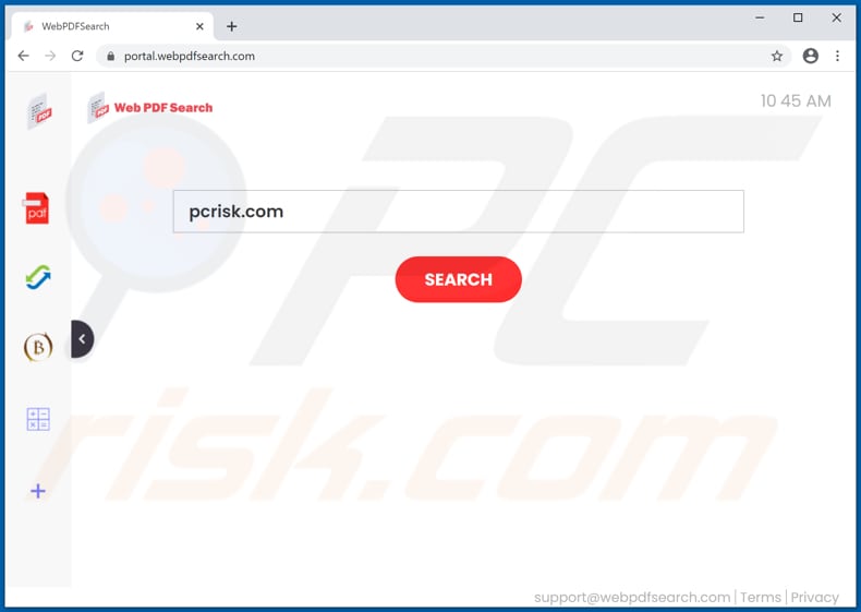 webpdfsearch.com browser hijacker