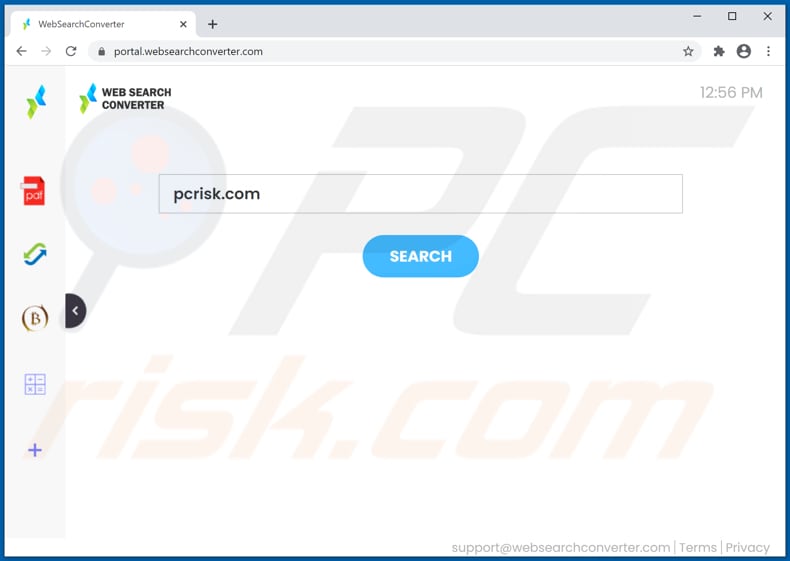 websearchconverter.com browser hijacker