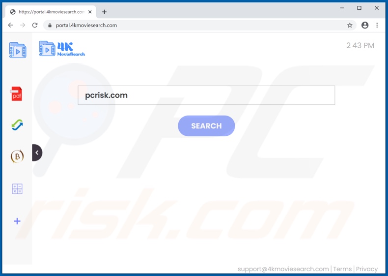4kmoviesearch.com browser hijacker