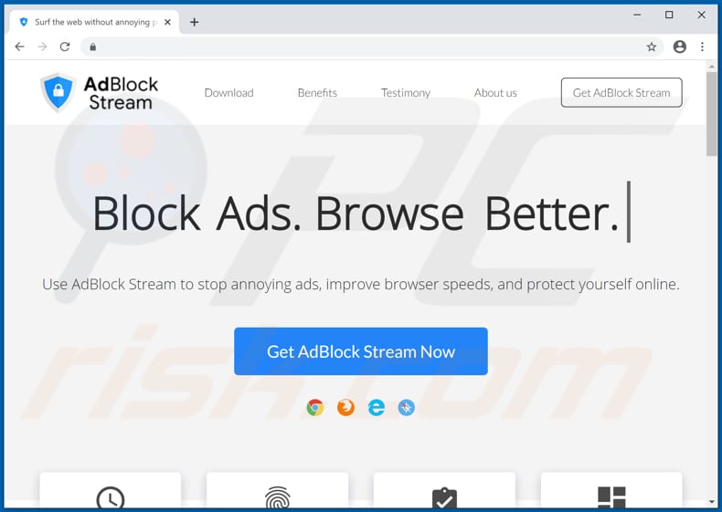 AdBlock Stream pop-up redirects