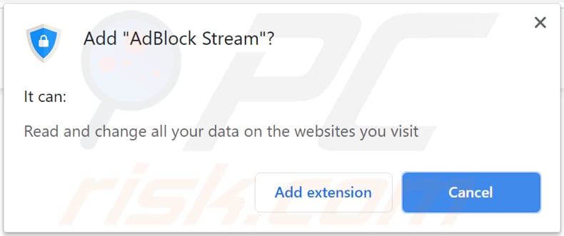 adblock stream adware notification