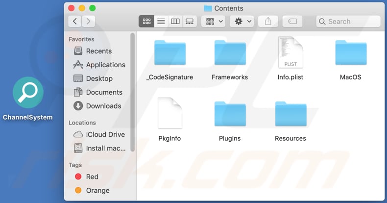 channelsystem adware contents folder