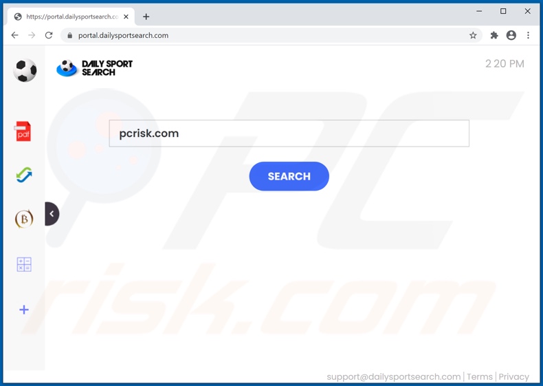 dailysportsearch.com browser hijacker