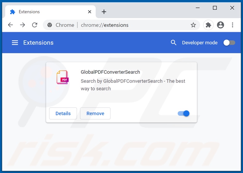 Removing globalpdfconvertersearch.com related Google Chrome extensions
