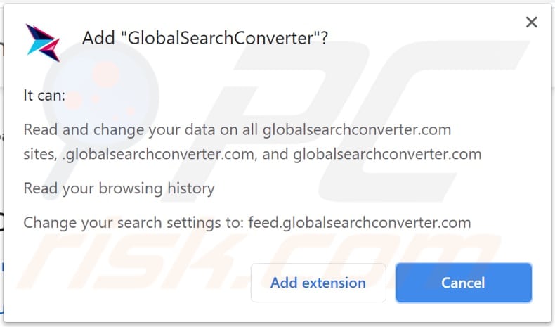 globalsearchconverter browser hijacker notification