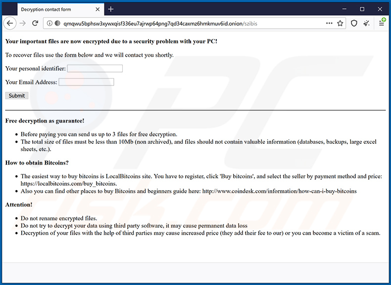 .good Tor website (2020-12-10)