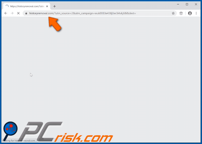 History Removal Tool adware promoted on the Chrome Web Store via deceptive sites (GIF)