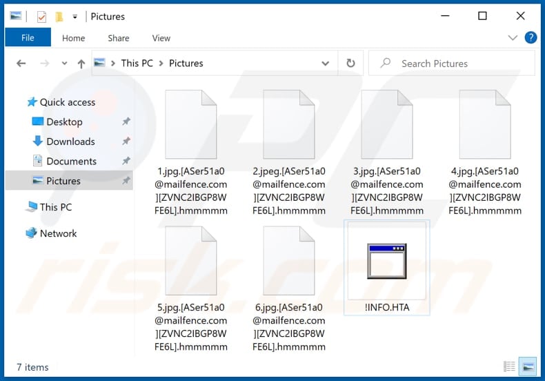 Files encrypted by Hmmmmm ransomware (.hmmmmm extension)