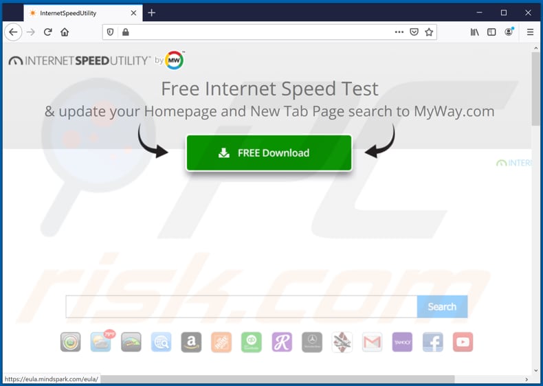 internetspeedutility toolbar promoter firefox