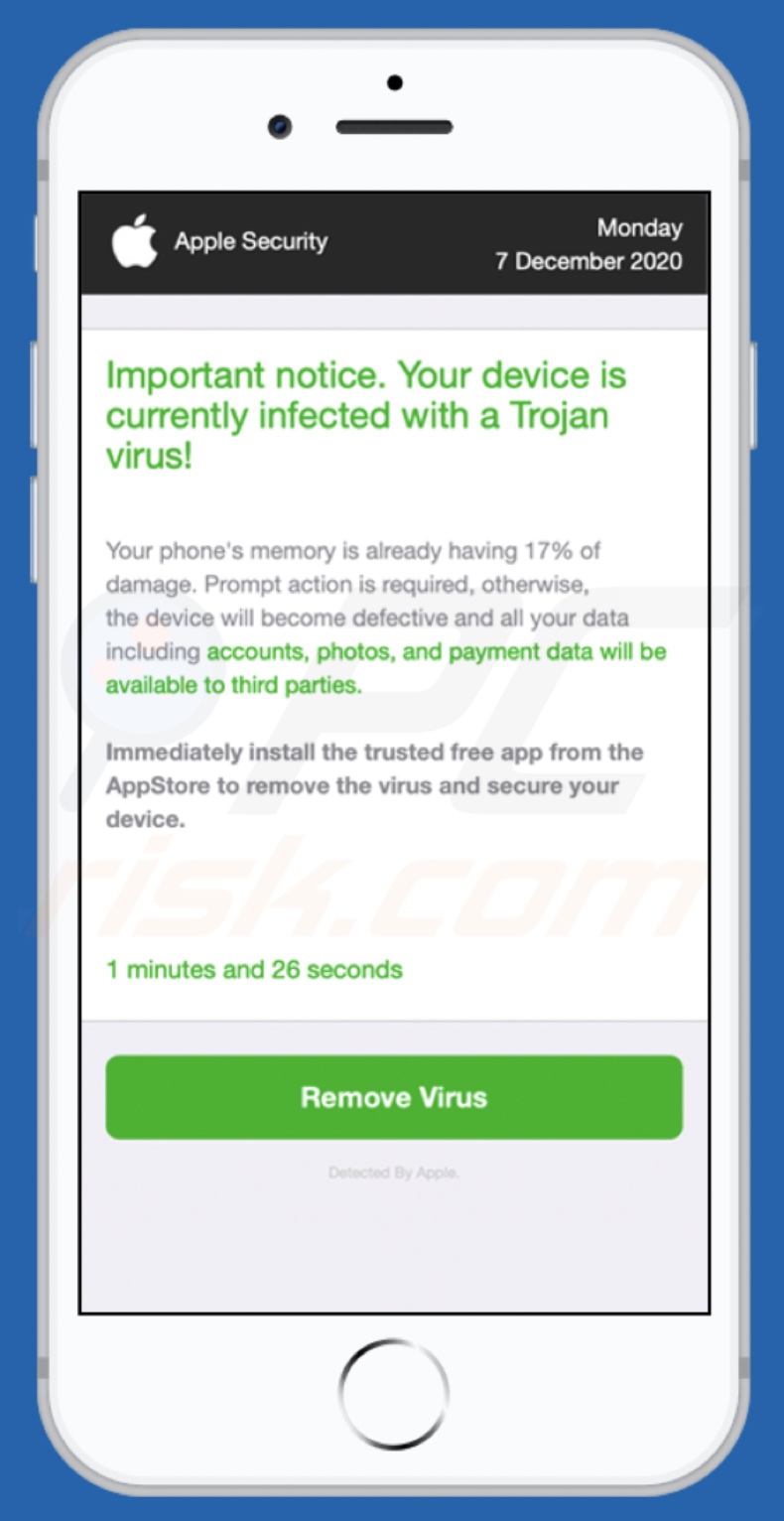 ios-protect-defence[.]com scam background page