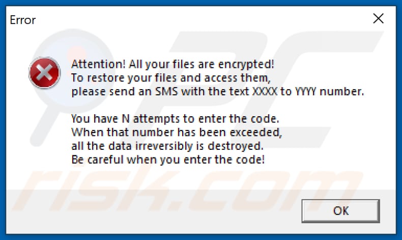 Lockedfile decrypt instructions (error pop-up window)