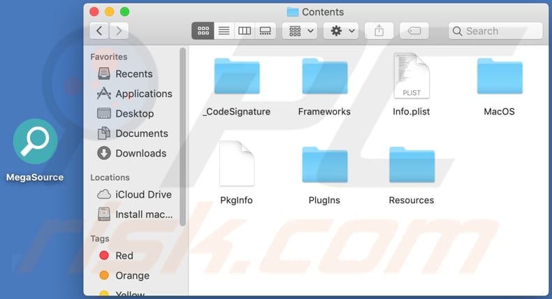 megasource adware contents folder