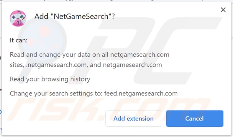 netgamesearch browser hijacker notification