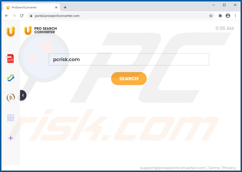 prosearchconverter.com browser hijacker