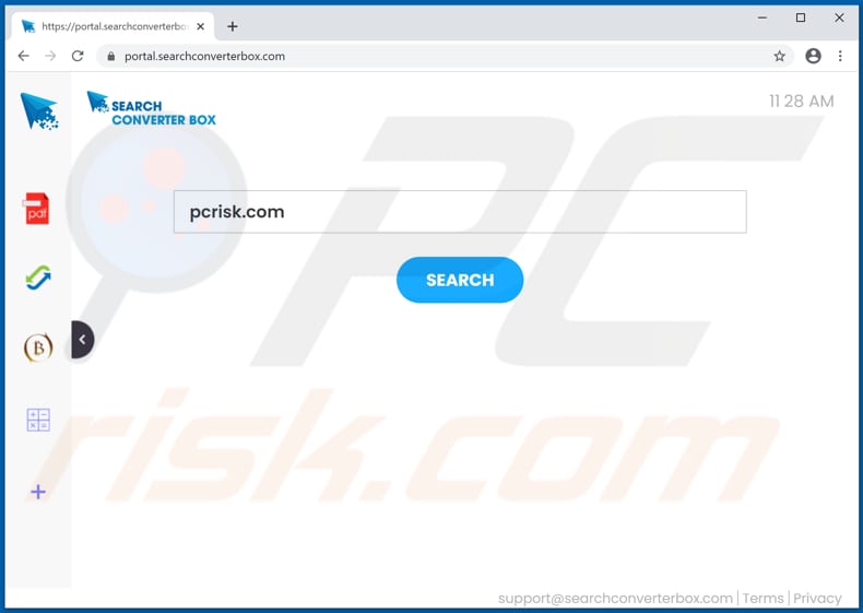 searchconverterbox.com browser hijacker
