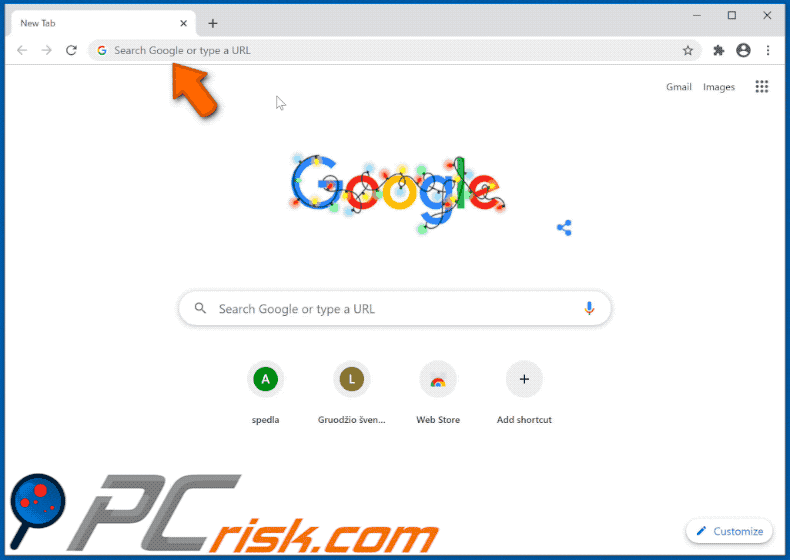 Stream Tube browser hijacker tailsearch.com redirects to google.com