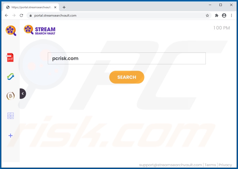 streamsearchvault.com browser hijacker