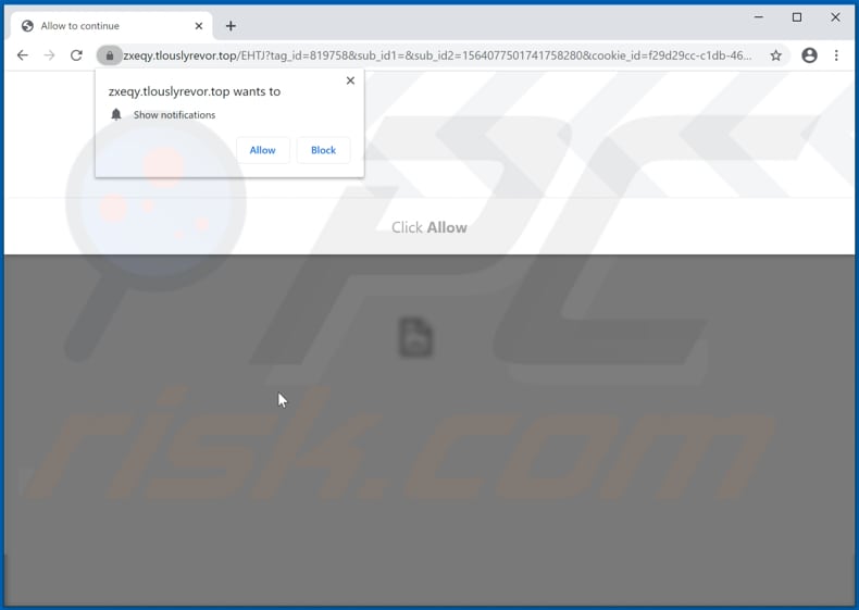 tlouslyrevor[.]top pop-up redirects