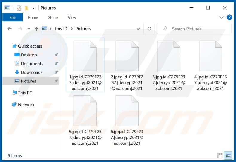 Files encrypted by 2021 ransomware (.2021 extension)