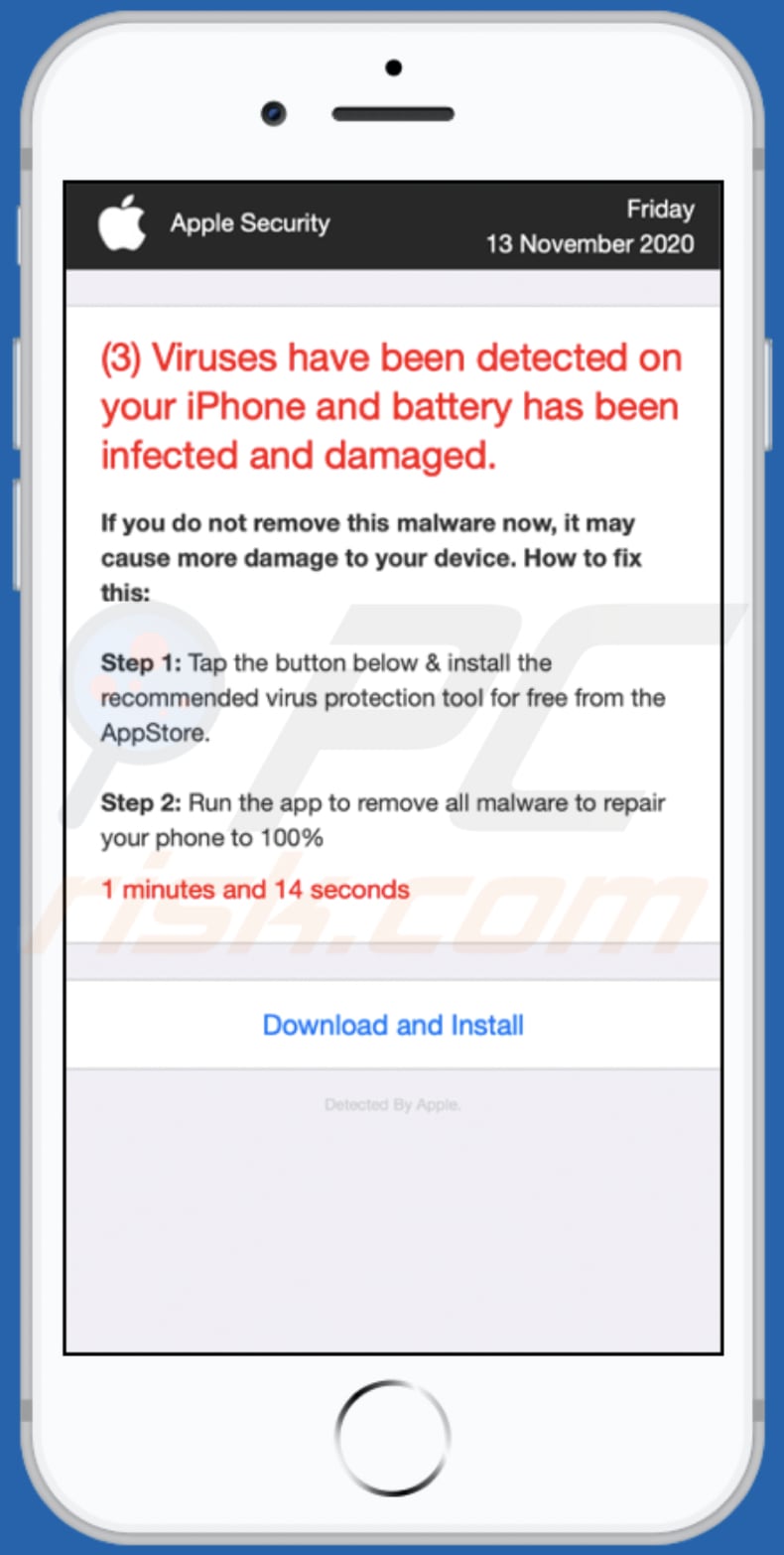 Hændelse, begivenhed Regnjakke det samme 3) Viruses Have Been Detected On Your IPhone POP-UP Scam (Mac) - Removal  steps, and macOS cleanup (updated)