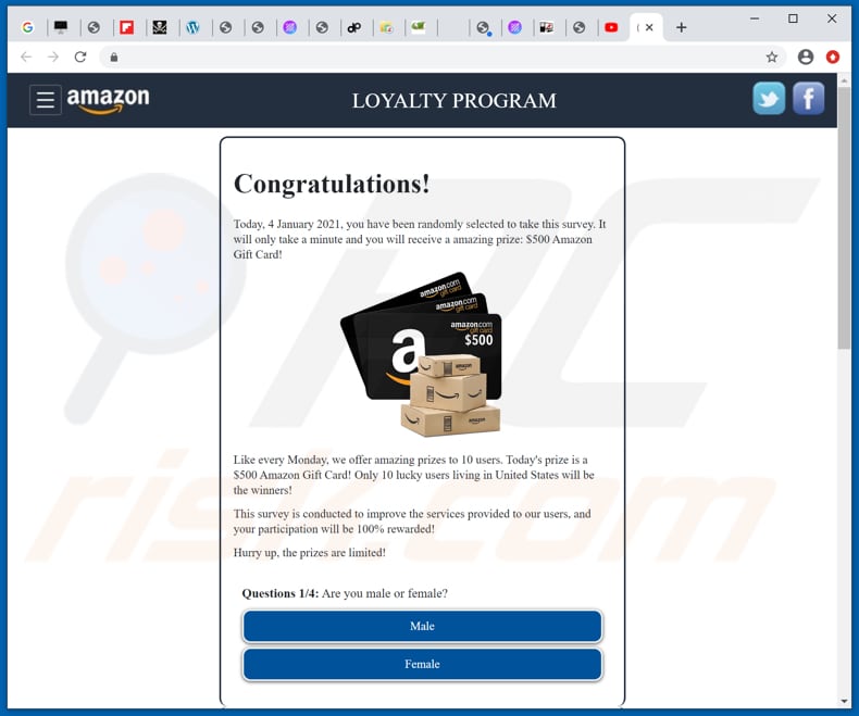 How To Remove 500 Amazon Gift Card Pop Up Scam Virus Removal Guide Updated