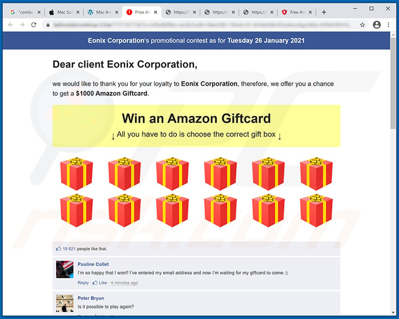 How to uninstall Amazon Gift Card Scam virus removal