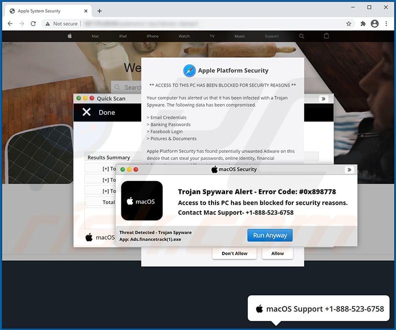 Apple Platform Security pop-up scam (2021-01-19)