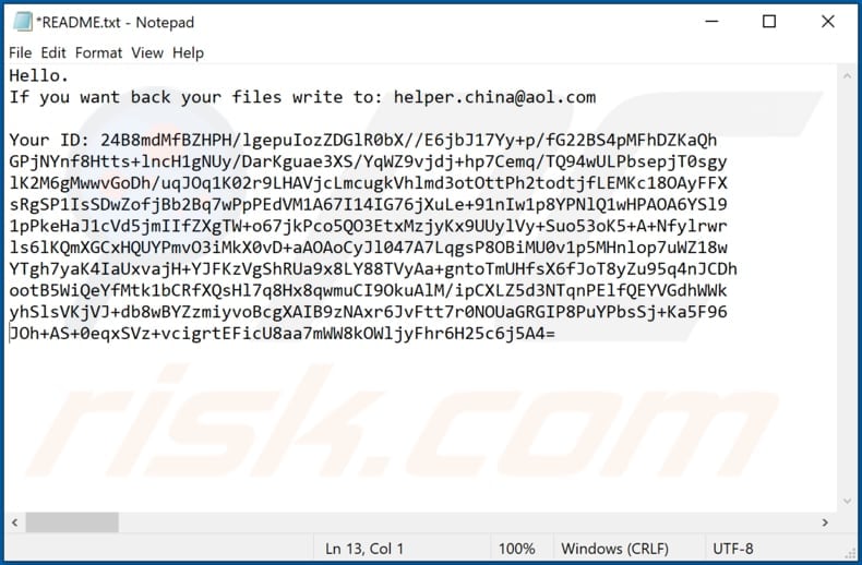 CNH decrypt instructions (README.txt)