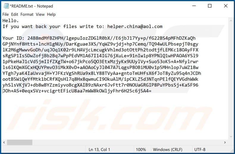 CNH decrypt instructions (README.txt)