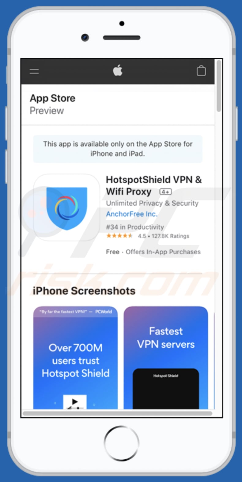 crypt-protection.com pop-up scam app promoted on second variant