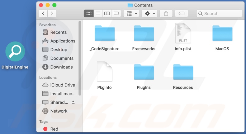 DigitalEngine adware install folder
