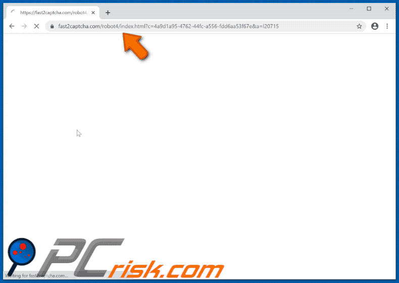 fast2captcha[.]com website appearance (GIF)